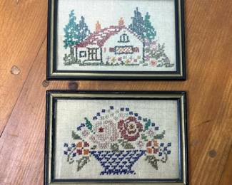 116 pairof75x525framedbeadedpicture
