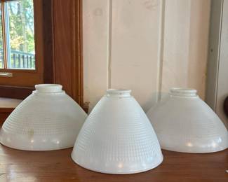 203 threewhitemilkglasslampshades