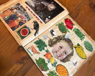 166 vintagescrapbookwithmcmmagazineclip