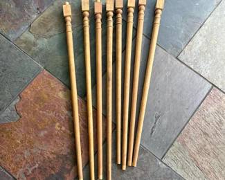 204 eightturnedwoodenfurniturespindles