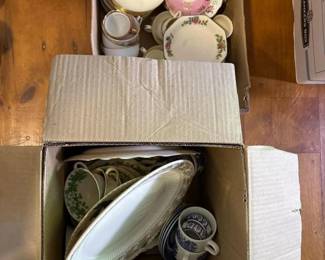 050 assortedvintageporcelaincupsandsauc