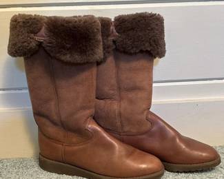 144 bassshearlinglinedleatherboots