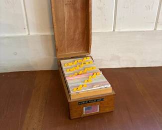 197 waynenoveltywoodenindexcardfilebox