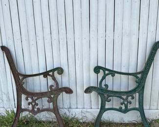 300 pairofcastironbenchendsinvictoria