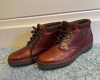 149 timberlandbrownleatherankleboots