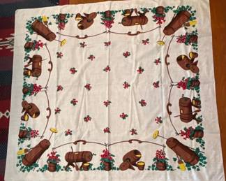 276 vintageprintedtablecloth