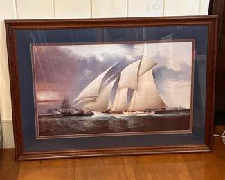 126 4175x285framednauticalsailingshi