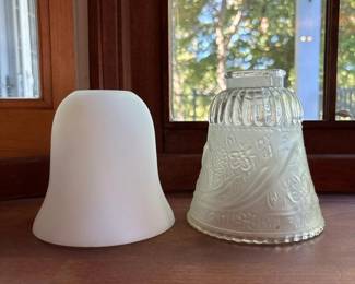 229 pairofglasslampshadesclearandfros