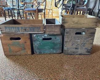 025 vintagewoodencrateswithprintedbrand