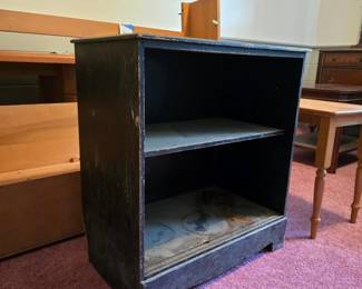 310 blackpaintedopenshelfsidetable