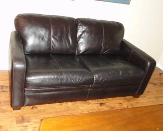 Leather sofa 6' long by 3" wide