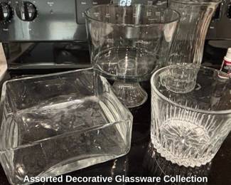 Assorted Decorative Glassware Collection