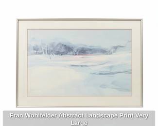 Fran Wohlfelder Abstract Landscape Print Very Large