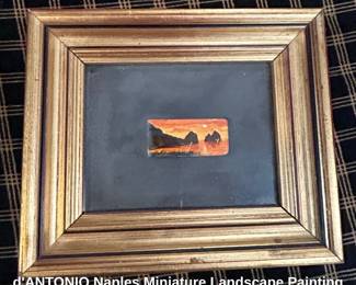dANTONIO Naples Miniature Landscape Painting