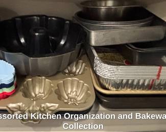 Assorted Kitchen Organization and Bakeware Collection fourth image