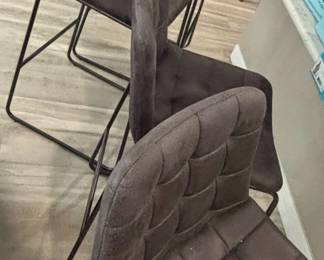 Modern Tufted Upholstered Bar Stools