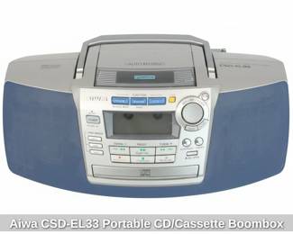 Aiwa CSDEL Portable CD or Cassette Boombox