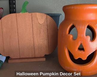 Halloween Pumpkin Decor Set