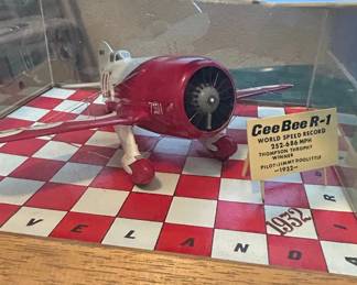 Collection of Vintage HandBuilt Aircraft Models in Display Cases third image