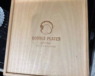 Pottery Barn Gobble Plates, Set of