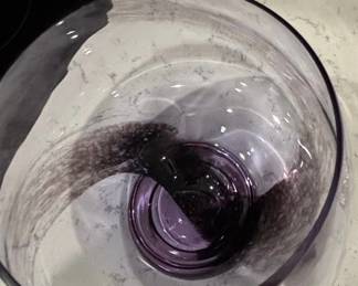 Caithness Glass Scotland Purple Swirl Bowl second image