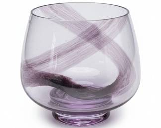 Caithness Glass Scotland Purple Swirl Bowl third image