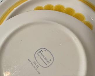 Mixed Assortment of Vintage Dinnerware Franciscan, Pottery Barn, and Holiday Patterns fifth image