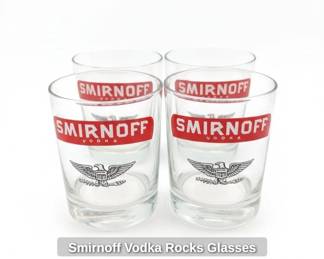 Smirnoff Vodka Rocks Glasses