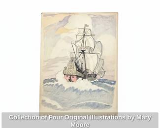 Collection of Four Original Illustrations by Mary Moore sixth image