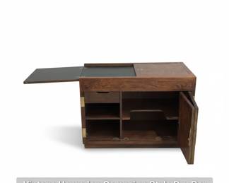 Vintage Henredon Campaign Style Dry Bar second image