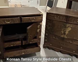 Korean Tansu Style Bedside Chests second image