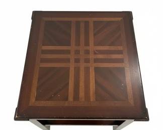 Mission Style Square End Table second image