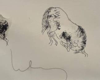Limited Edition Horse Etching by Lebadang third image