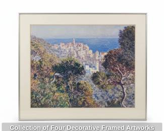 Collection of Four Decorative Framed Artworks