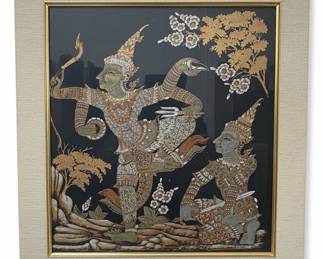 Thai Ramakien Temple Rubbing Art Set fourth image