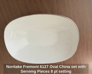 Noritake Fremont Oval China set with Servimg Pieces pl setting second image