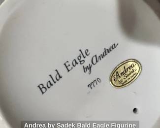 Andrea by Sadek Bald Eagle Figurine second image