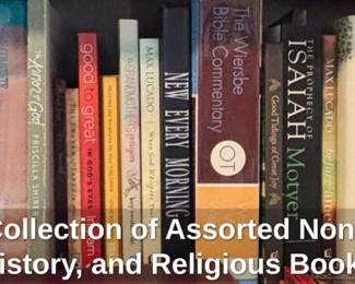 Estate Collection of Assorted NonFiction, History, and Religious Books fourth image
