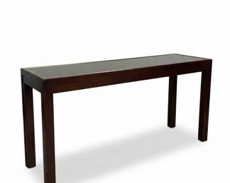 Vintage Console Table with Smoky Glass Top third image