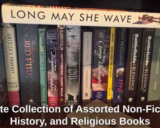 Estate Collection of Assorted NonFiction, History, and Religious Books third image