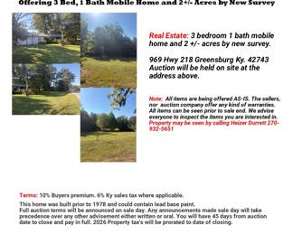 218 mobile home sale bill