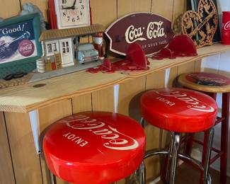 Coca Cola bar stools