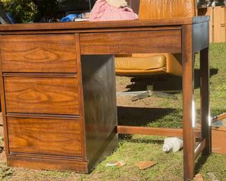 small but well made midcentury desk, drawers work well