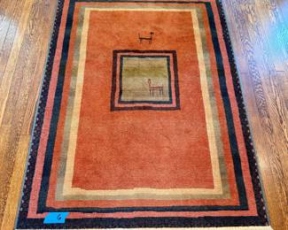 $350- Gabbeh style rug - 4 x 6 (#6)