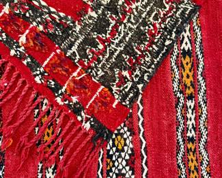 $400 - Moroccan handmade Kilim rug - approx 4 x 6 (#5)