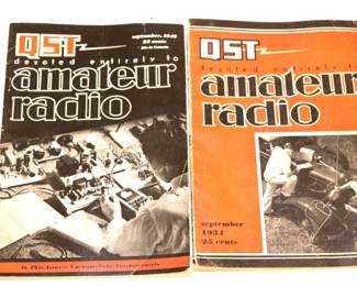 Vintage QST Magazines from 1934 and 1942