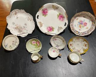 Rosenthal, Scherzer  Lefton Floral China, 10 Pieces