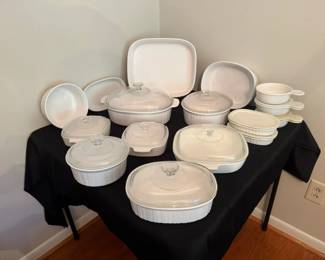 CorningWare French White Casseroles  Bakeware