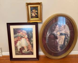Frederick Morgan Pears Reproduction Framed Pictures, 3 PC