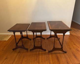 Brandt Labeled Nesting Tables, 3 PC